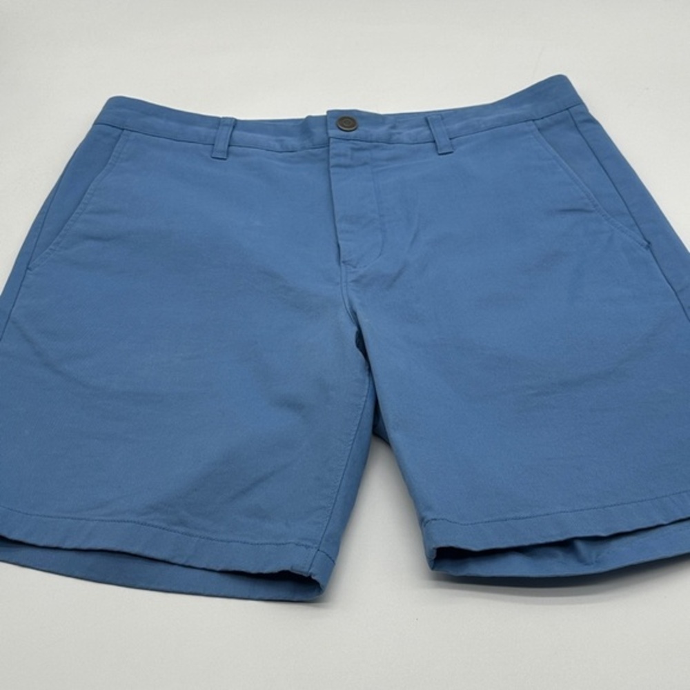 Bonobos 33 Mens Blue Standard Fit 8 Inch Inseam Flat‎ Front Casual Chino Shorts